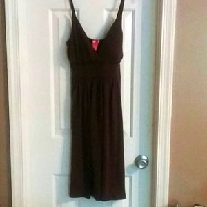 Brown halter style dress